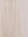 BASERANGE Elastic waist skirt Comfortable French BAS-SKFO-LC-SU25-UNDYED